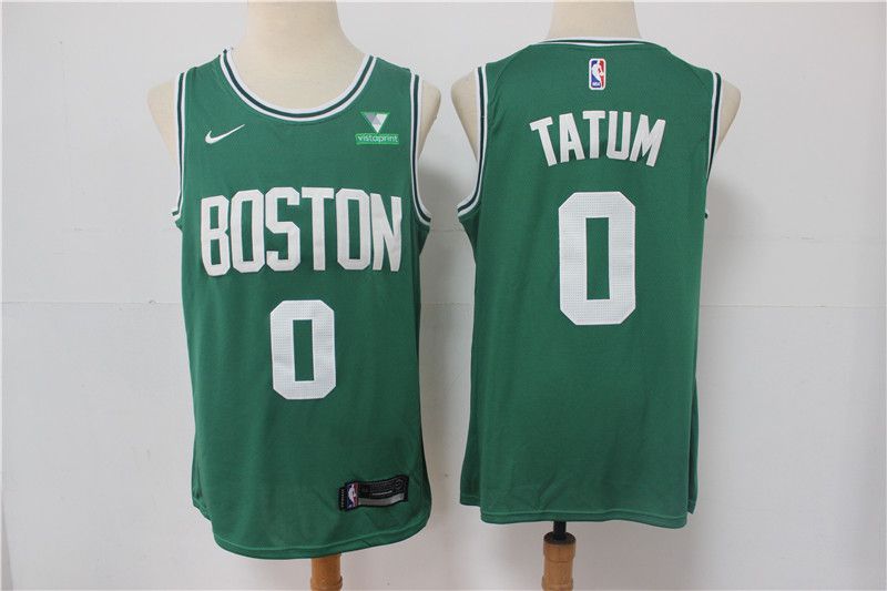 Cheap Men Boston Celtics 0 Tatum Green 2021 Nike Game NBA Jersey